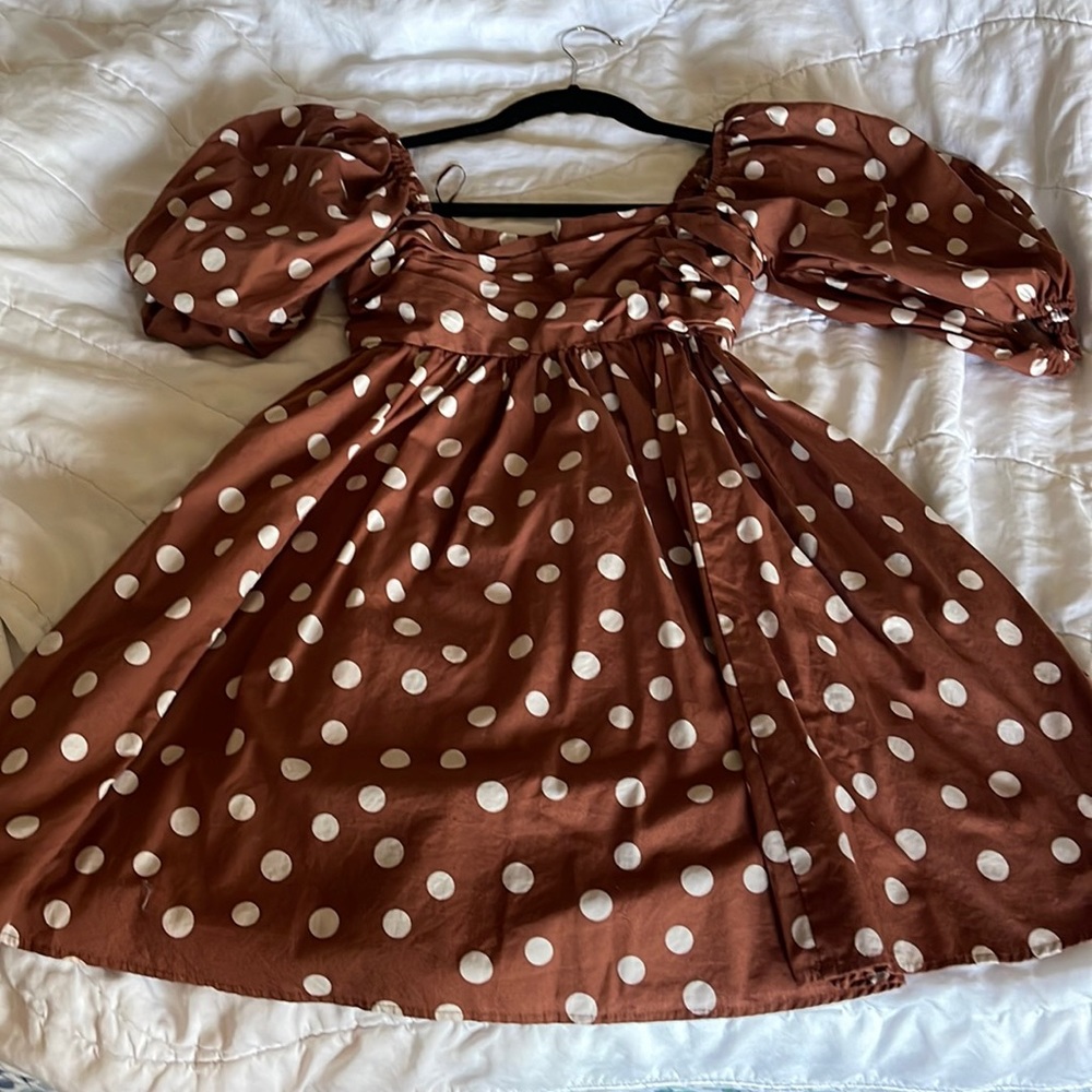 NWOT Abercrombie Puff Sleeve Mini Dress
